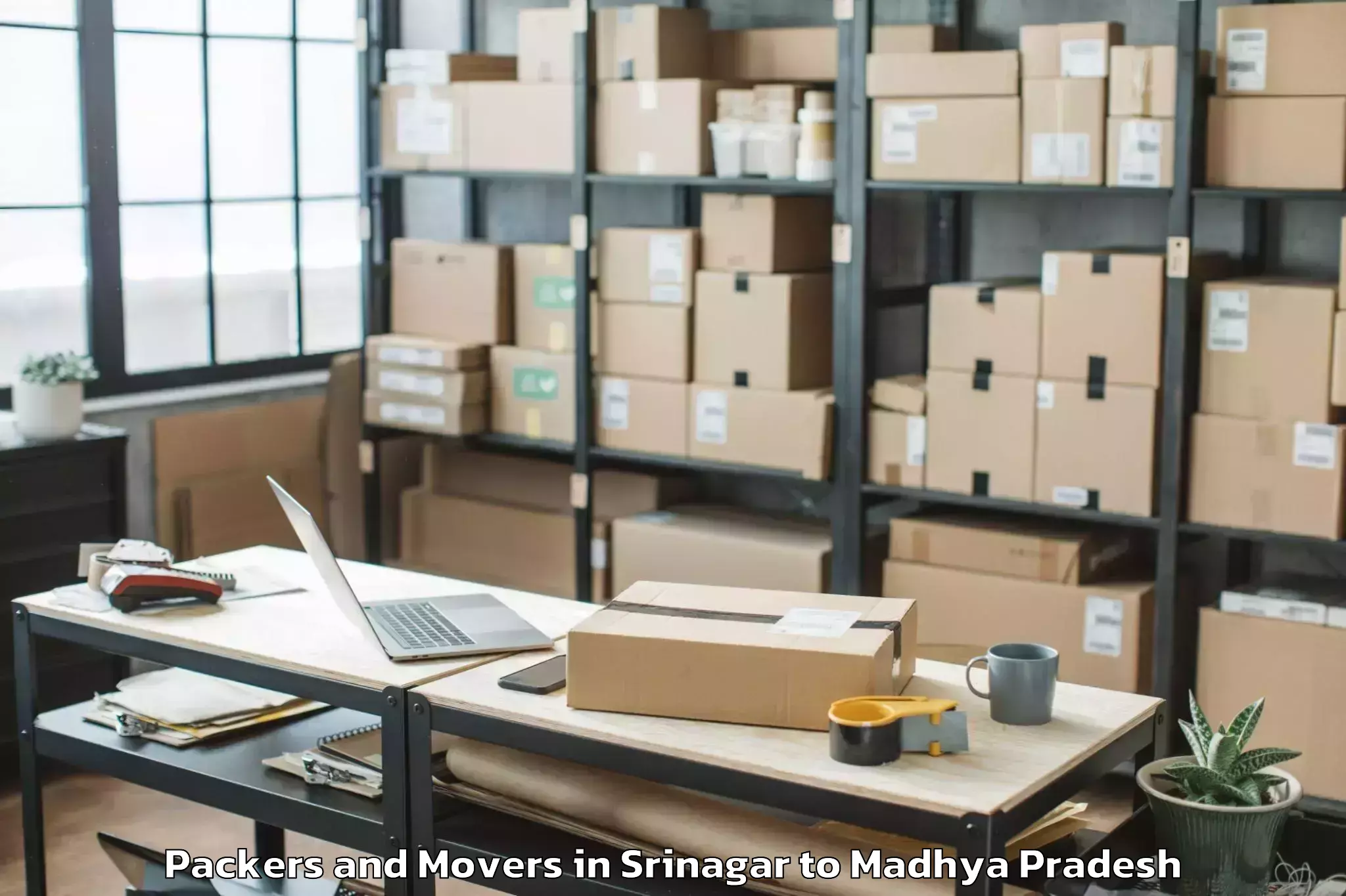 Top Srinagar to Mandsaur University Mandsaur Packers And Movers Available